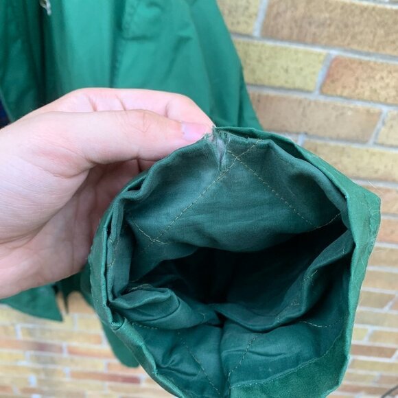 Vintage 1984 Lacoste Wool Lined Jacket Large Green - Picture 2 of 10